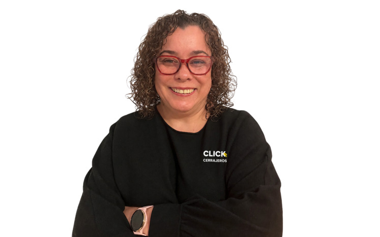 Laura Sánchez Vegas, administración y coordinación de servicios en Click Cerrajeros Madrid